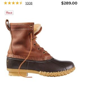 Women’s Bean Boots, 8" Shearling-Lined Insulated